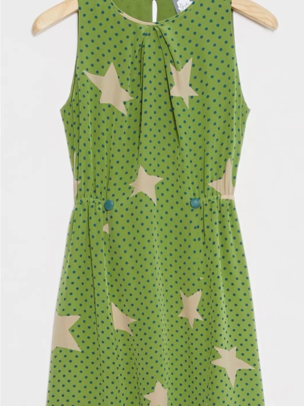 Anthropologie girls from Savoy Green Star & Dot Sleeveless Mini Dress